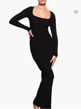 Skims soft long sleeve maxi dress